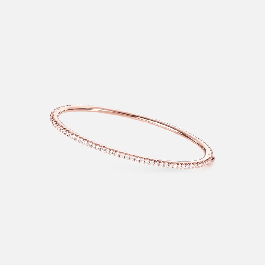 Love Bands Bangle in Rose Gold with Diamonds  |  Ole Lynggaard 
