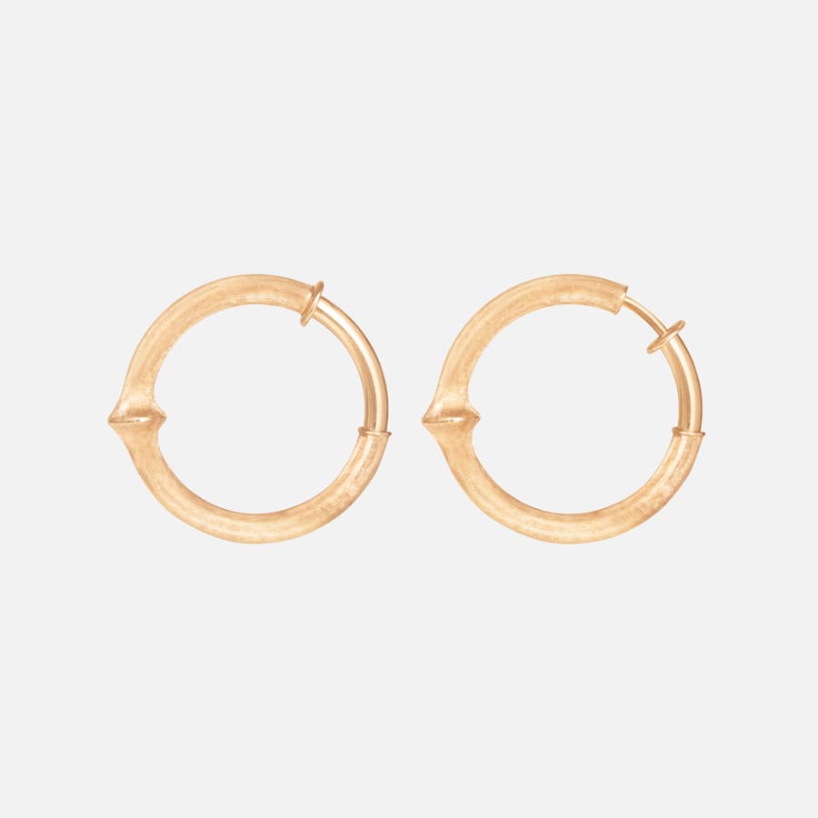 Nature Creol Earrings Large in 18 Karat Yellow Gold  |  Ole Lynggaard 