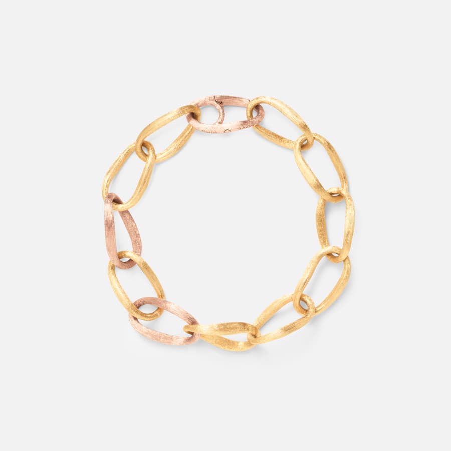 Love Bracelet Medium in 18 Karat Yellow & Rose Gold  |  Ole Lynggaard 