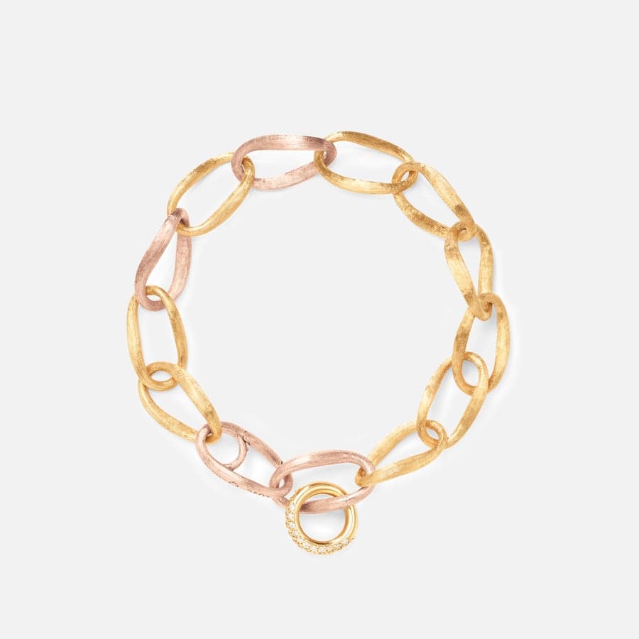 Love Bracelet Medium in 18 Karat Yellow & Rose Gold  |  Ole Lynggaard 