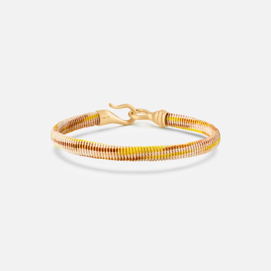 Life Golden Bracelet with 18 Karat Yellow Gold Hook Fastening  |  Ole Lynggaard