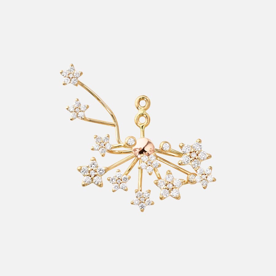 Shooting Stars earring pendant in 18k gold with 63 diamonds totalling 0.45 ct. TW VS | Ole Lynggaard