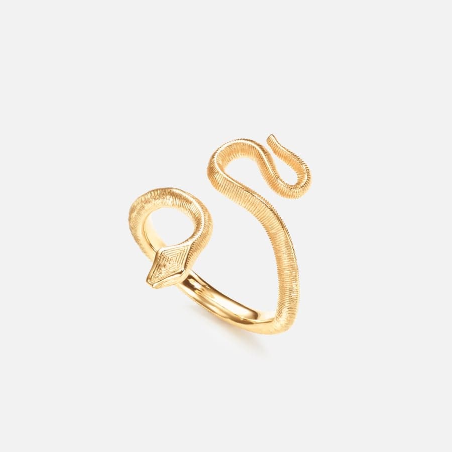 Snakes ring mini in yellow gold | Ole Lynggaard
