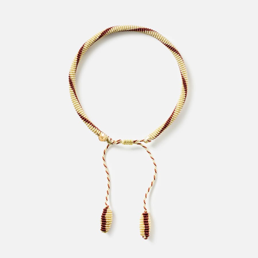 Life bracelet Seashell with tassels and a yellow gold tag | Ole Lynggaard