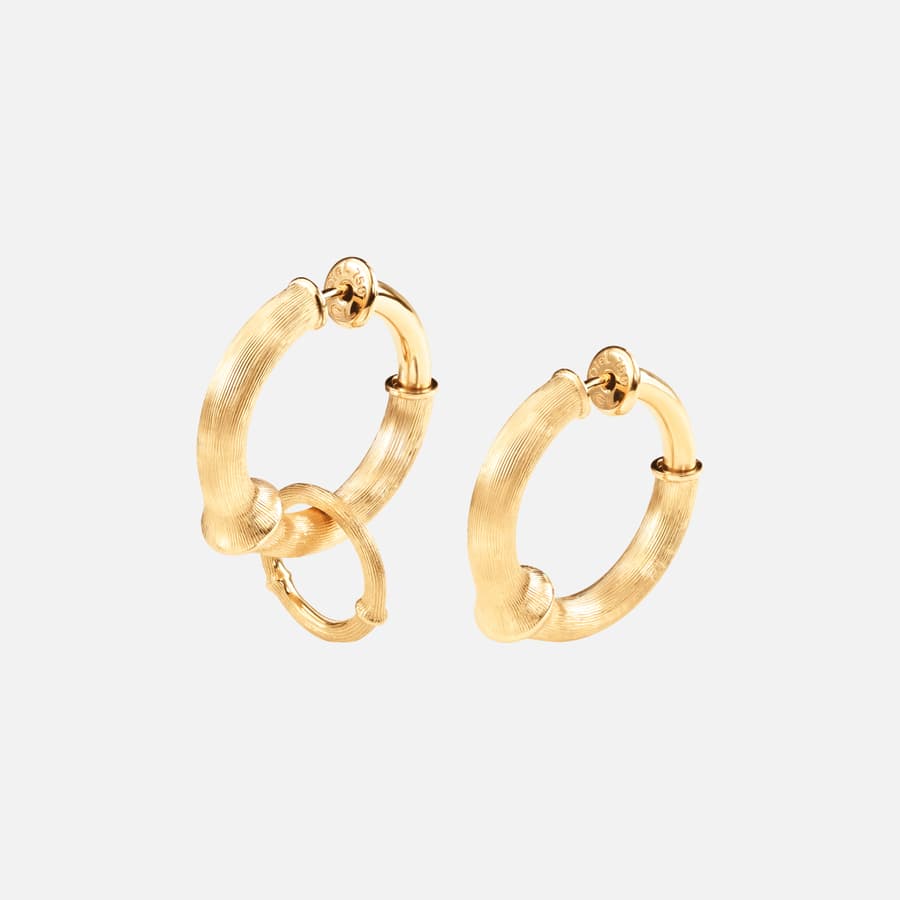 Nature creoles small with Nature earring pendant single undefined