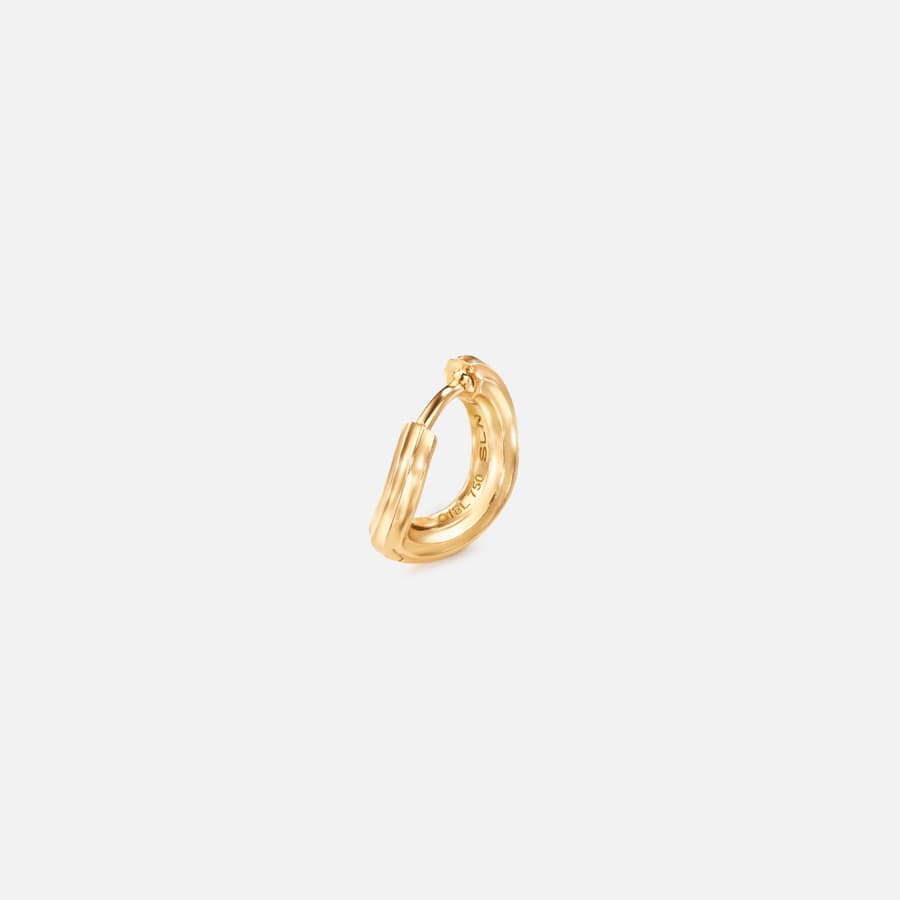Under the Sea creole earring mini in yellow gold | Ole Lynggaard